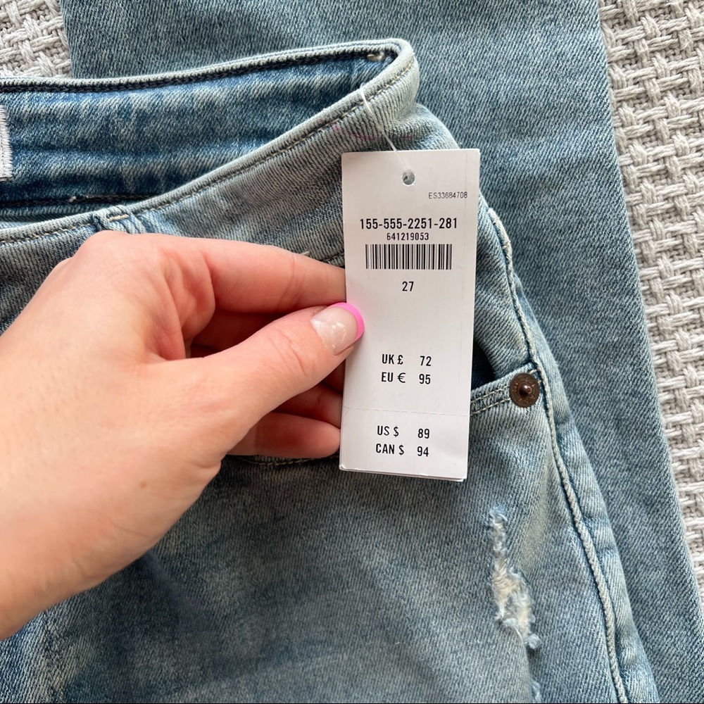 NWT Abercrombie & Fitch Curve Love High Rise Super Skinny Ankle Jeans - Picture 6 of 7